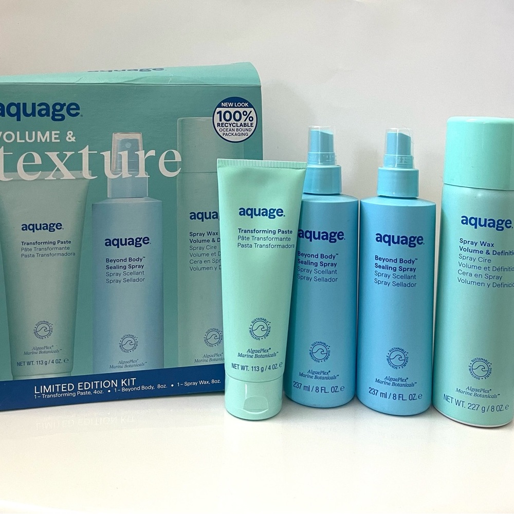 Aquage Transforming Paste, Beyond Body Sealing Spray, Spray Wax Volume Define